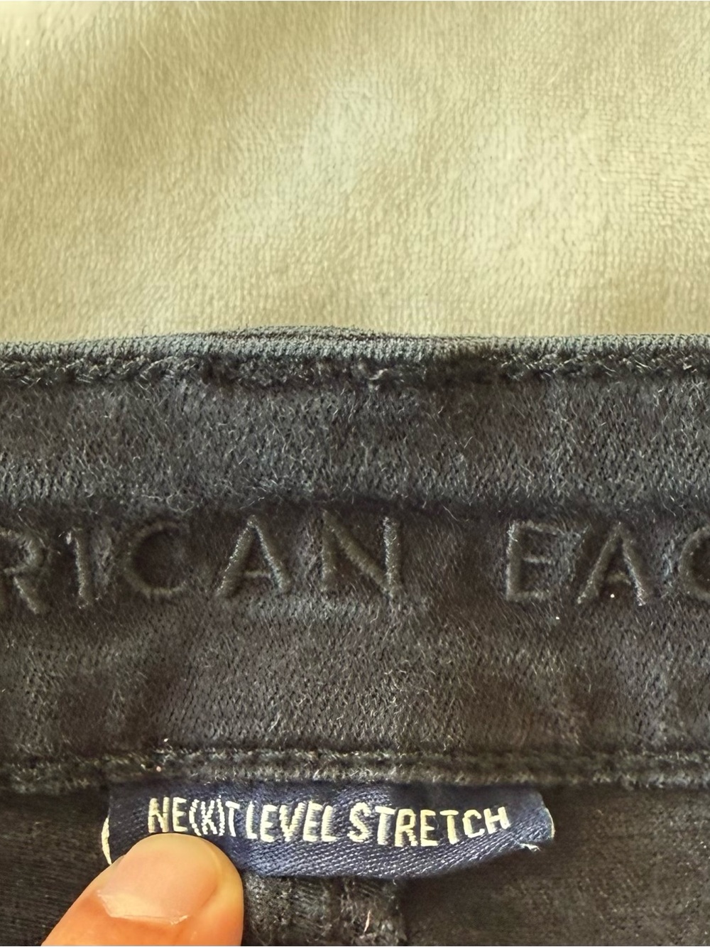 American Eagle Outfitters Black Denim Jean Shorts - Picture 3 of 5